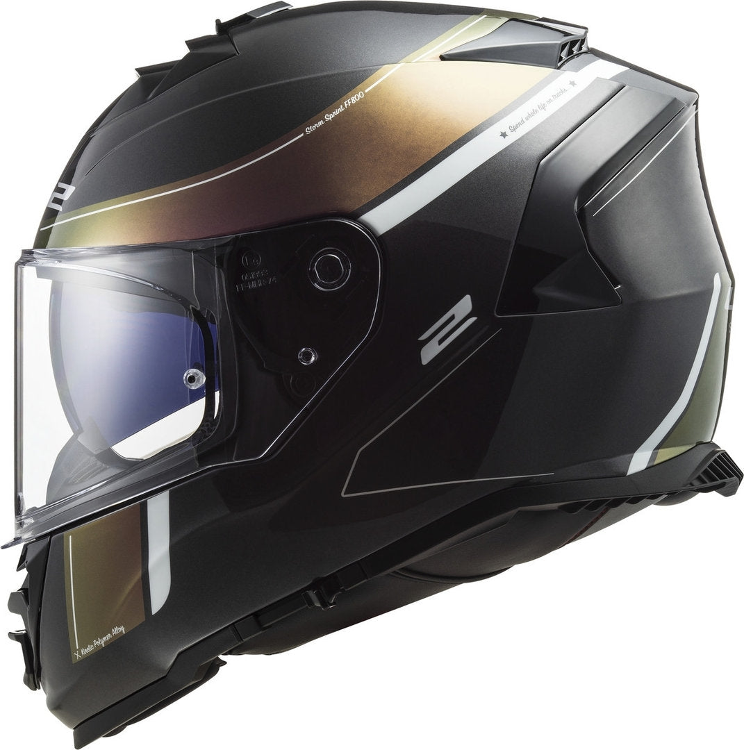 LS2 FF800 STORM VELVET CAPACETE INTEGRAL DE MOTO PRETO RAINBOW – 6 – Maximomoto PT