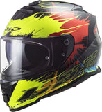 LS2 FF800 STORM DROP BLACK YELLOW RED