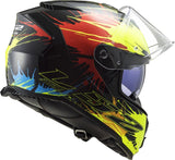 LS2 FF800 STORM DROP BLACK YELLOW RED