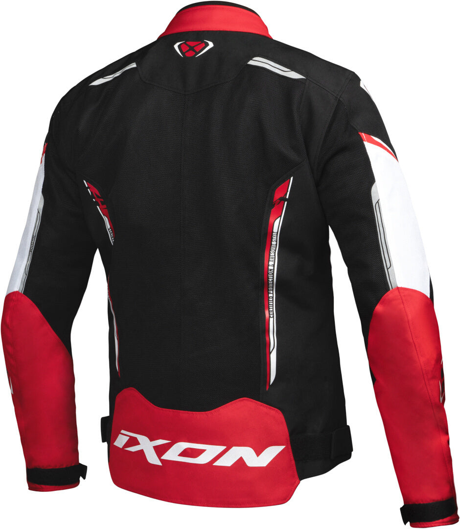 IXON STRIKER AIR WP Moto Textil Hombre Chaqueta Negro Blanco Rojo – 2 – Maximomoto PT