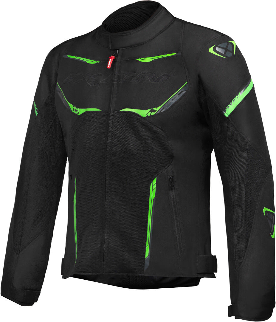 IXON STRIKER AIR Moto Textil Hombre Chaqueta Negro Antracita Verde – 1 – Maximomoto PT