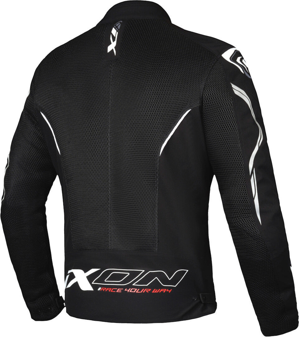 IXON FLICKER Moto Textil Hombre Chaqueta Blanco Negro – 2 – Maximomoto PT