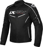 IXON FLICKER Moto Textil Hombre Chaqueta Blanco Negro