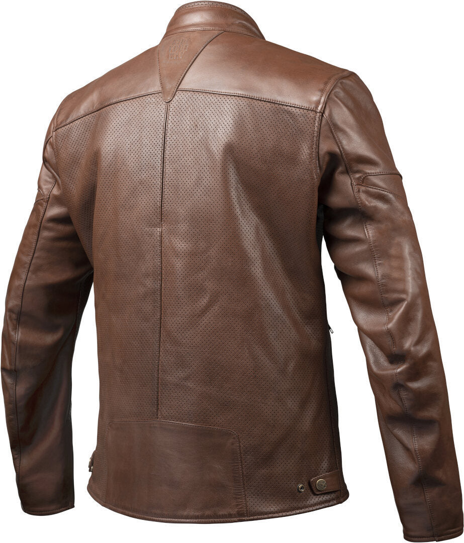 IXON CRANKY AIR Hombre Moto Piel Chaqueta Marrón – 2 – Maximomoto PT