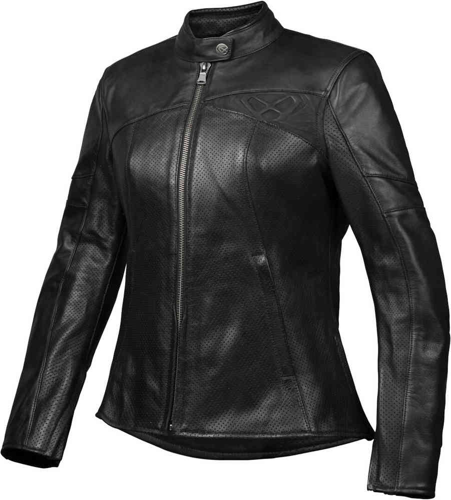 IXON CRANKY AIR Heritage Verano cuero Mujer Chaqueta Negra – 1 – Maximomoto PT