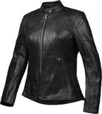 IXON CRANKY AIR Heritage Verano cuero Mujer Chaqueta Negra