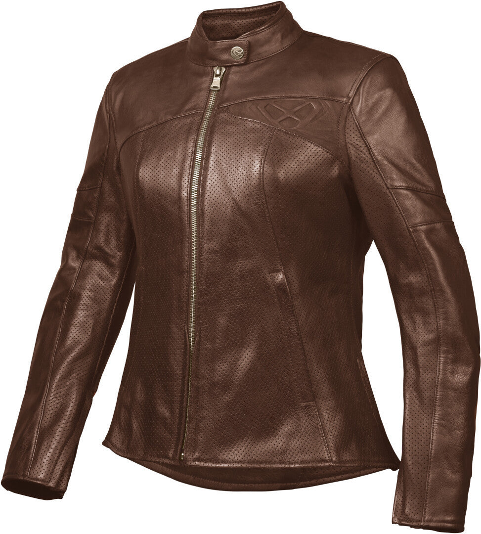 IXON CRANKY AIR Heritage Verano cuero Mujer Chaqueta Marrón
