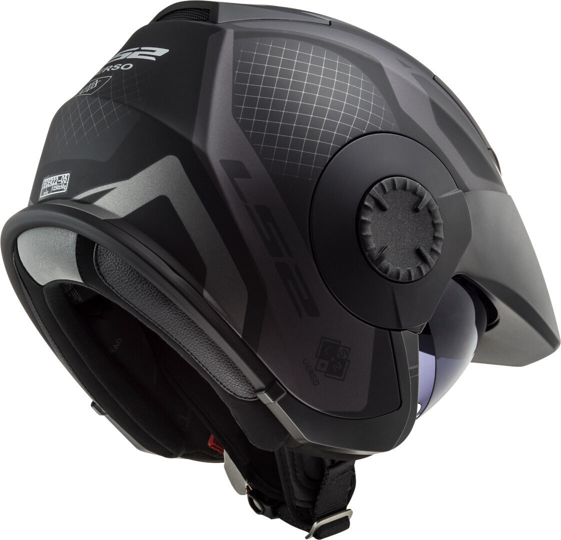 LS2 OF570 VERSO MARKER MATT BLACK TITANIUM – 4 – Maximomoto PT
