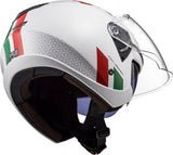 LS2 OF573 TWISTER II COMBO WHITE GREEN RED