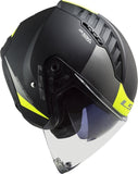 LS2 OF600 COPTER URBANE MATT BLACK H-V YELLOW