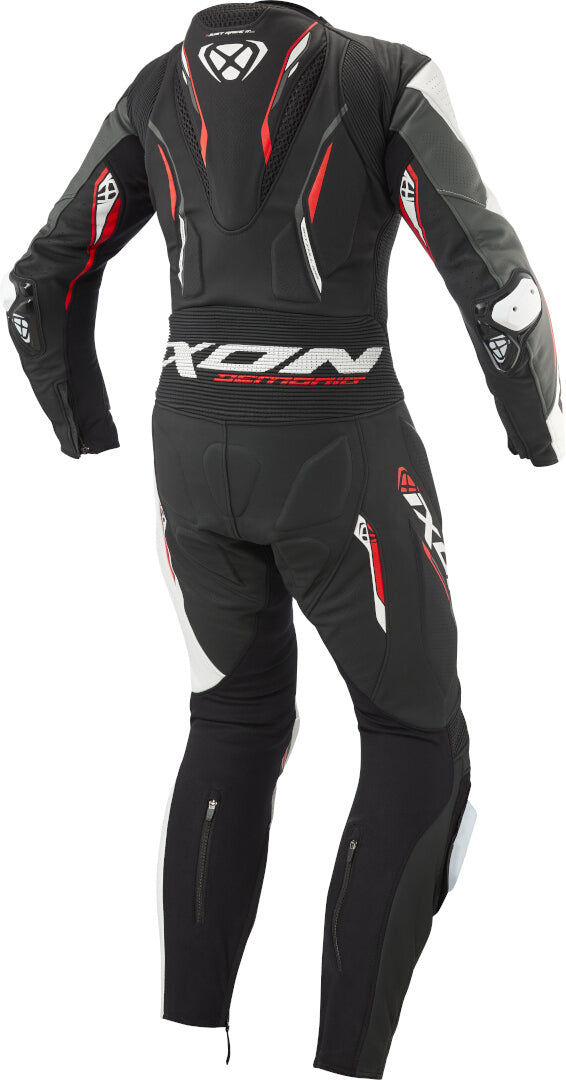 IXON DEMONIO 1 PC Moto Homem Couro Fatos Preto Branco Vermelho – 2 – Maximomoto PT