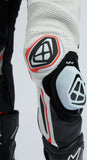 IXON DEMONIO 1 PIEZA HOMBRE MOTO TRAJE DE CUERO NEGRO BLANCO ROJO