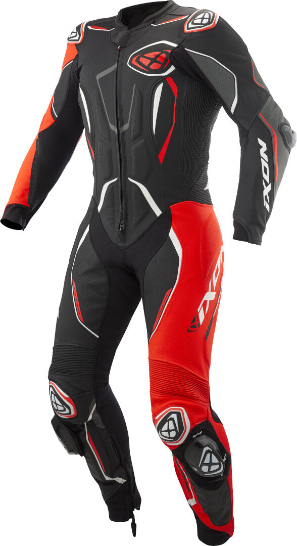 IXON DEMONIO 1 PC Moto Homem Couro Fatos Preto Vermelho Branco – 1 – Maximomoto PT