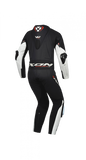IXON VORTEX 3 DAMAS 1 PIEZA MOTO CARRERAS TRAJE DE CUERO NEGRO BLANCO