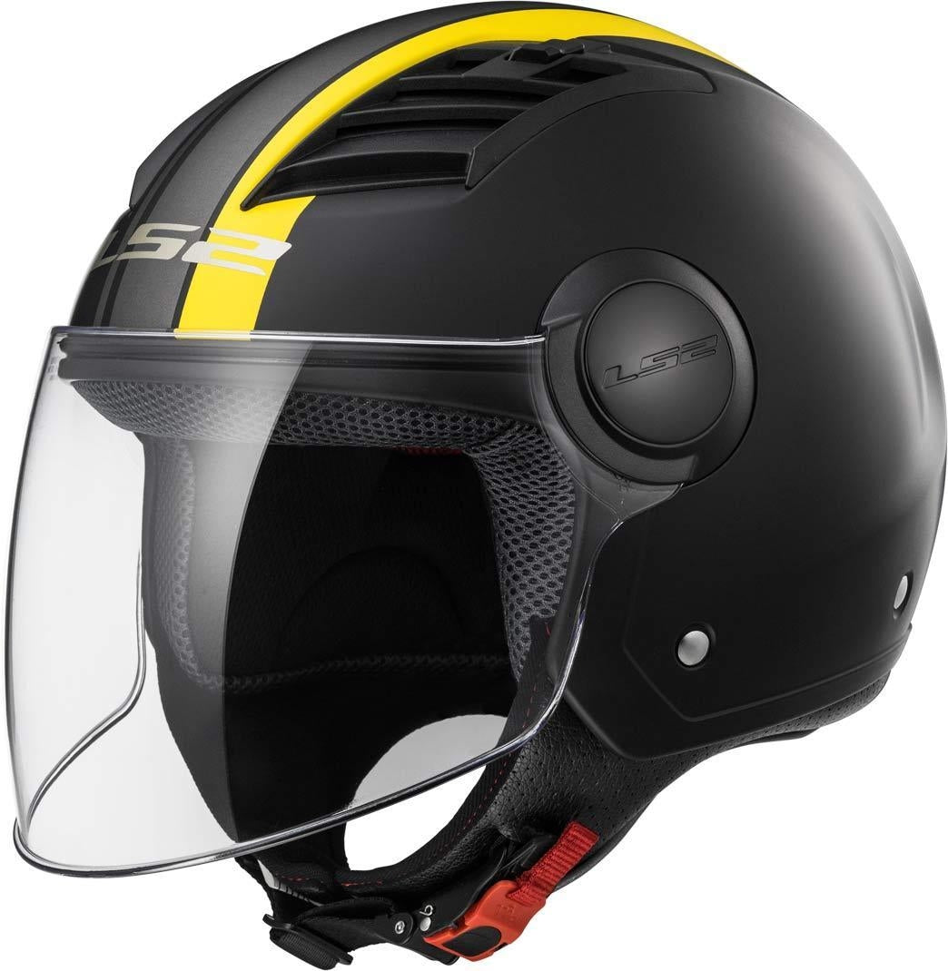 LS2 OF562 AIRFLOW METROPOLIS MATT BLACK YELLOW – 1 – Maximomoto PT