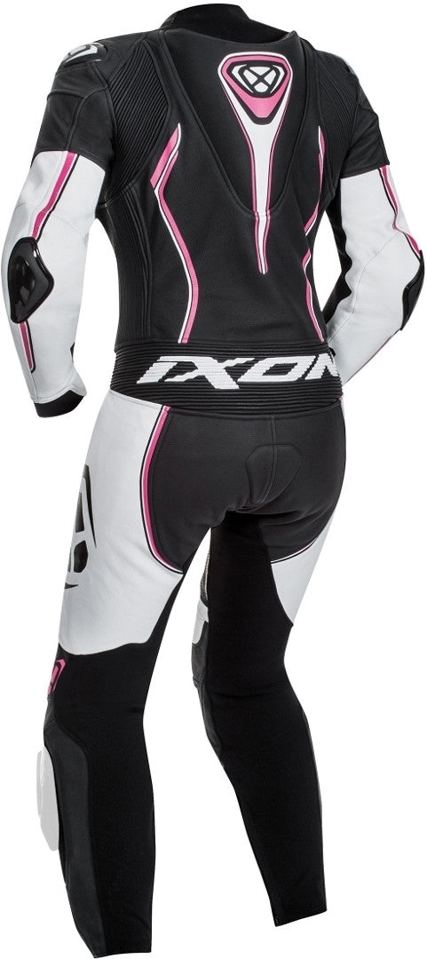 IXON VORTEX Moto Couro Senhora Fatos Preto Branco Fushia – 2 – Maximomoto PT