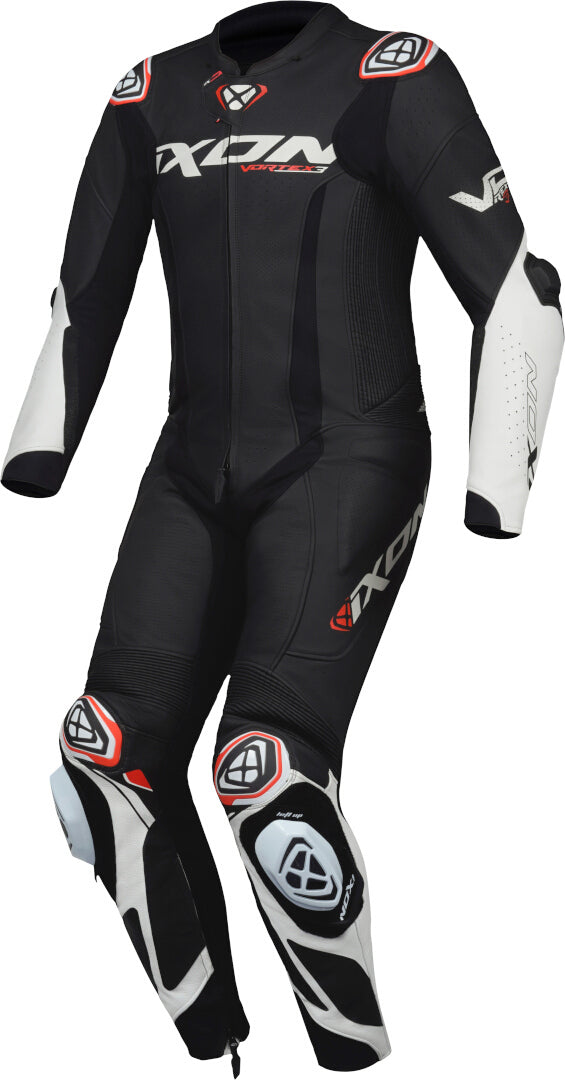 IXON VORTEX 3 Moto 1 PC Homem Couro Fatos Preto Branco – 1 – Maximomoto PT