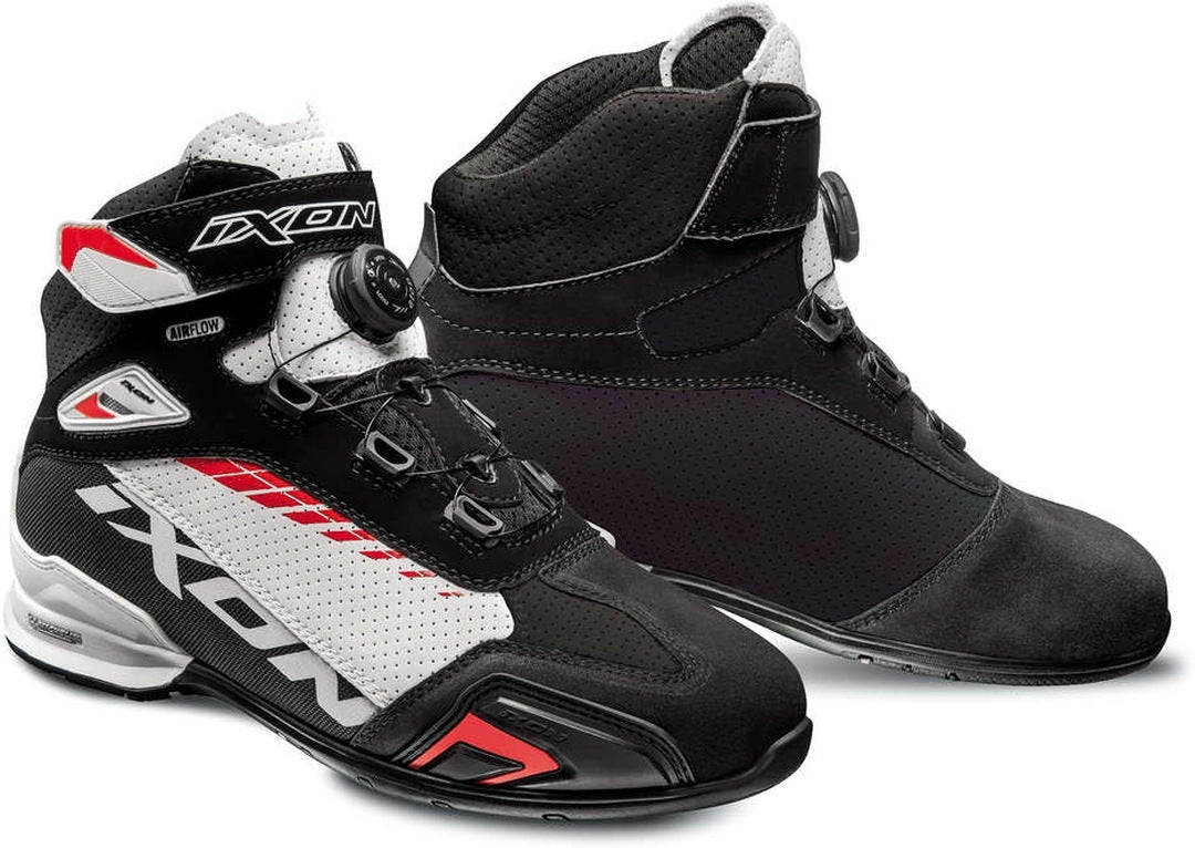 IXON- BULL VENTED BOOTS BLACK/WHITE/RED – 3 – Maximomoto PT