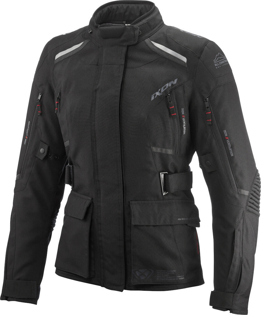 IXON MIDGARD Moto Textil Mujer Aventuras Jacket Black – 1 – Maximomoto PT
