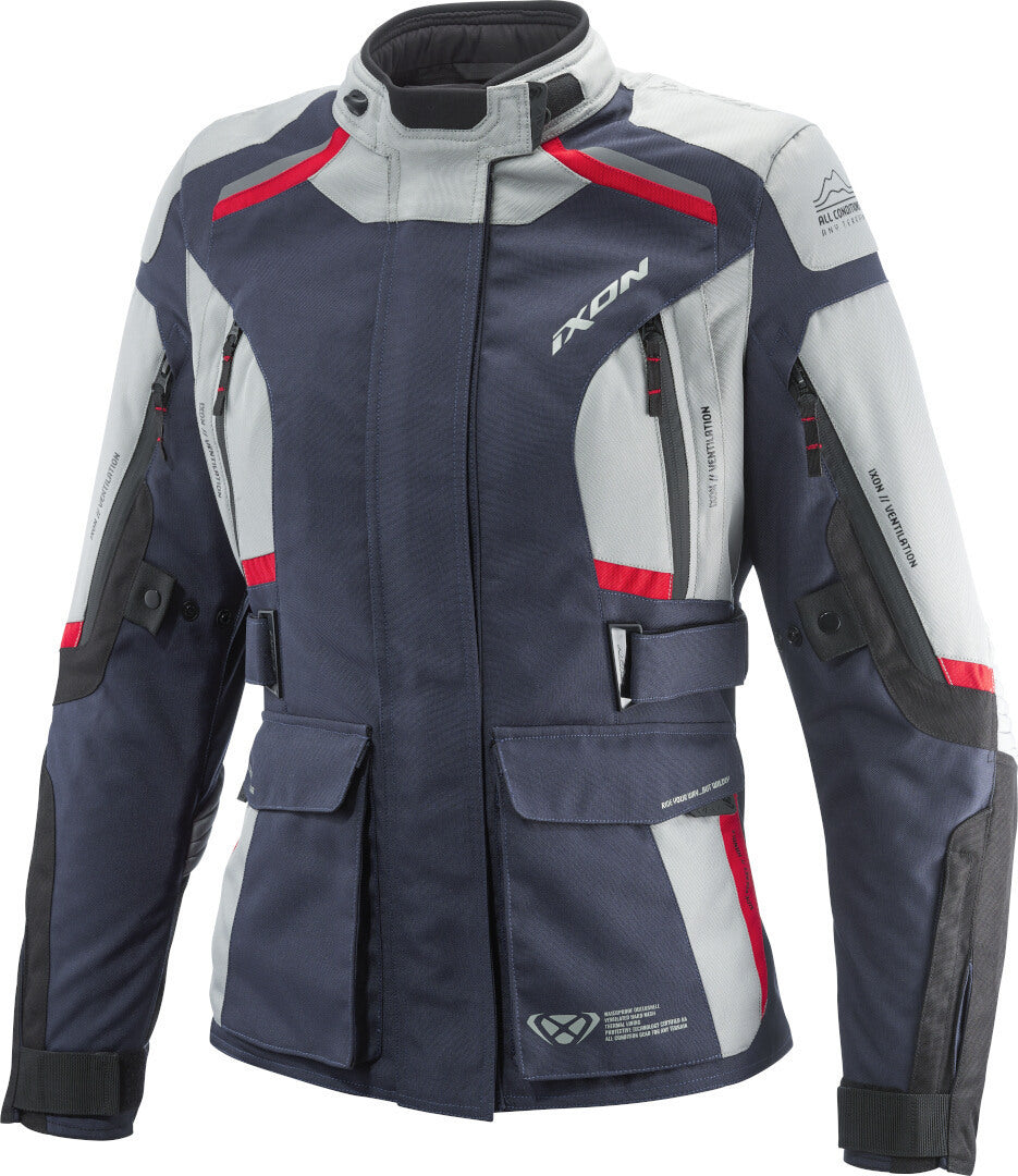 IXON MIDGARD Moto Textil Mujer Chaqueta Grege Azul Marino Preto – 1 – Maximomoto PT