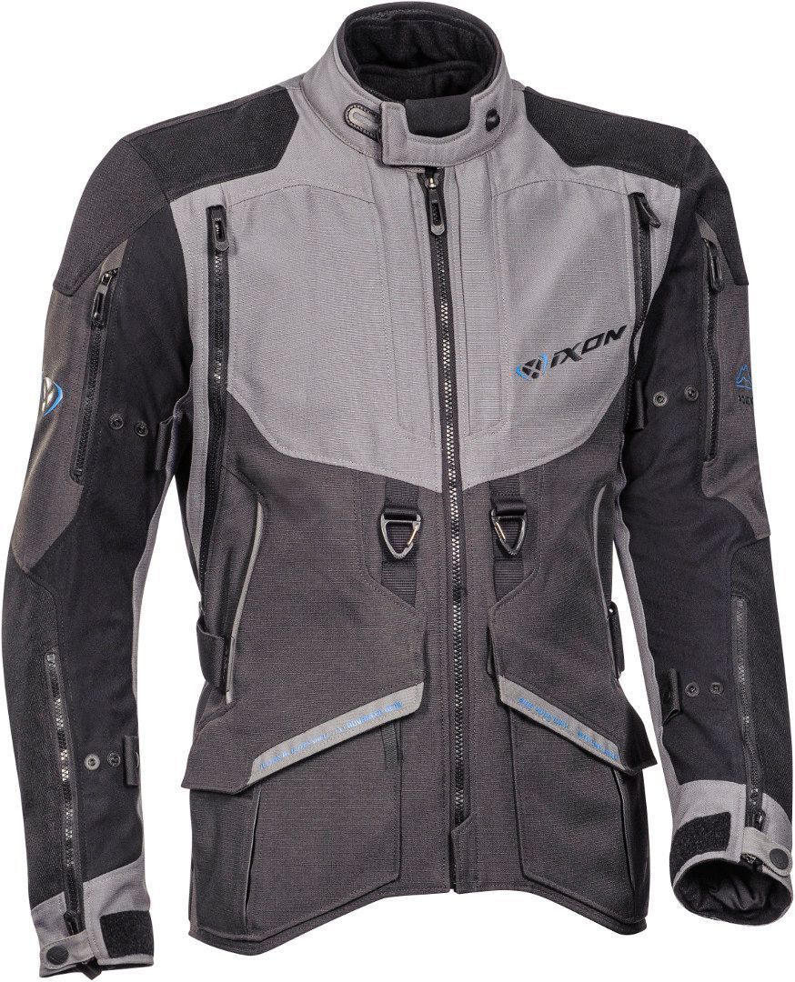 IXON RAGNAR Aventura Chaqueta Textil Moto Antracita/Gris/Azul – 1 – Maximomoto PT