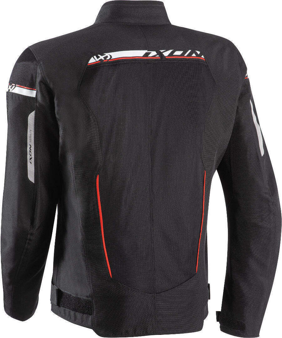 IXON T-REX All Season Motorcycle Textile Jacket Black/White/Red – 2 – Maximomoto PT