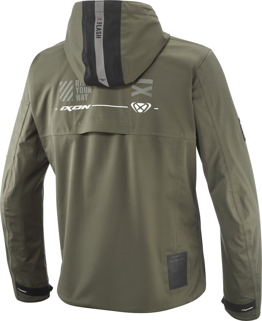 IXON M-QUARTER Chaqueta De Moto Textil Impermeable Caqui Negro – 2 – Maximomoto PT
