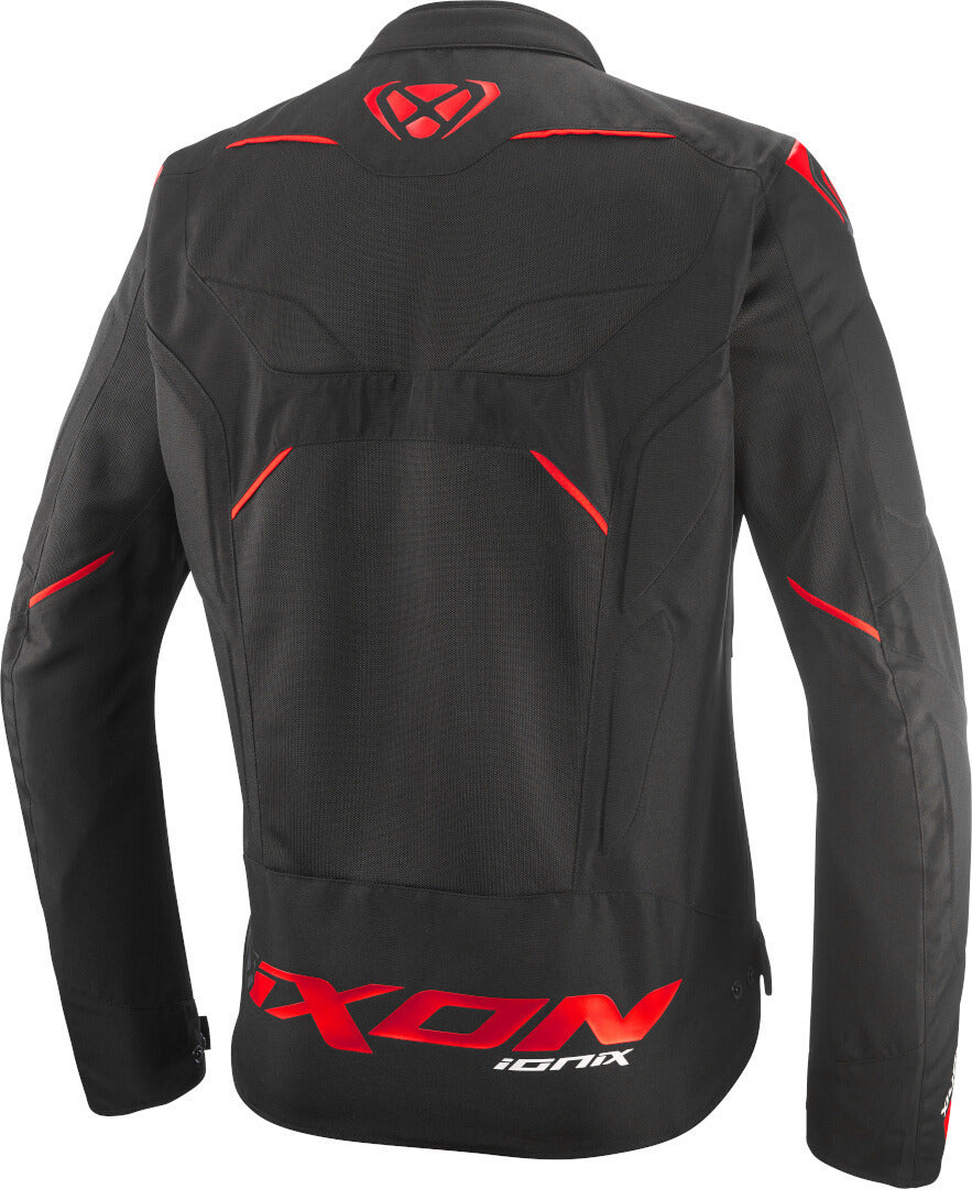 IXON IONIX Verano Chaqueta Textil De Moto Negro Rojo – 2 – Maximomoto PT