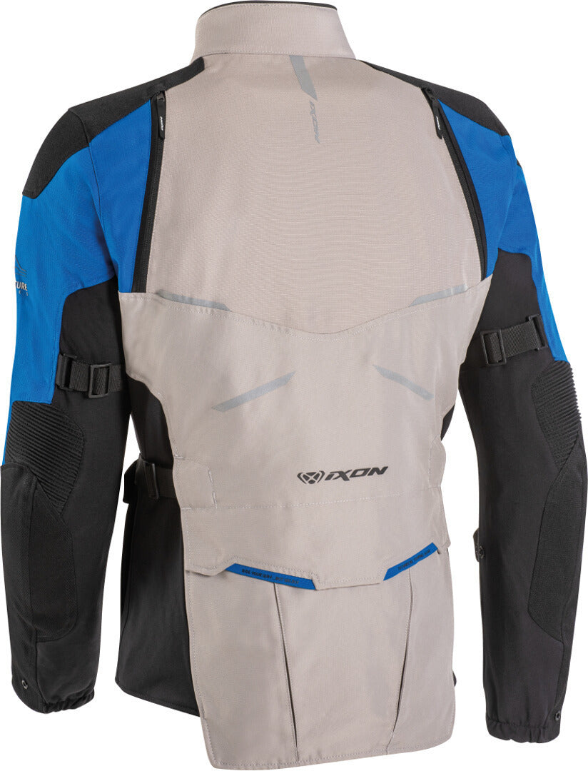 IXON EDDAS Moto Textil Turismo Chaqueta Gris/Negro/Azul – 2 – Maximomoto PT