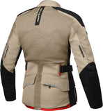 IXON M-NJORD Mujer Textil Chaqueta Arena Negro Rojo
