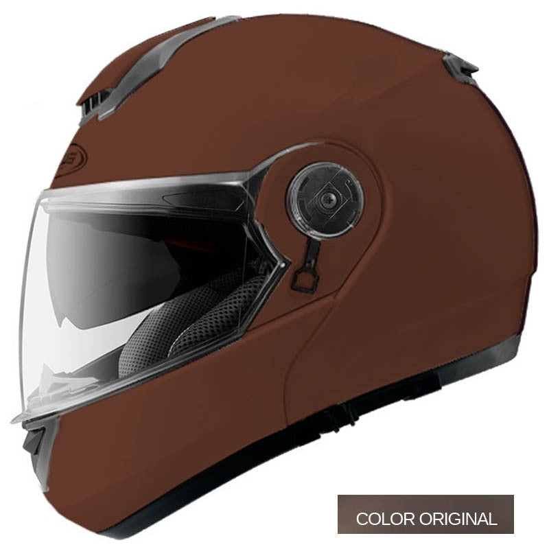 ZEUS-CASCO MODULAR ZS-3050 MATT BROWN COFFE – 1 – Maximomoto PT