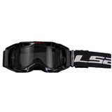 LS2- AURA GOGGLE BLACK WITH CLEAR VISOR