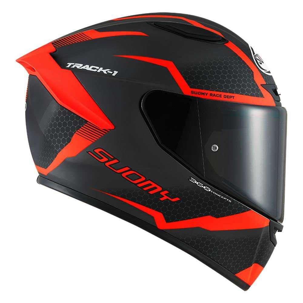 SUOMY-CASCOS TRACK-1 REACTION MATT ANTHRACITE/RED E06 – 6 – Maximomoto PT