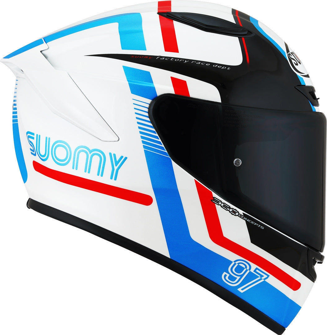 SUOMY-CASCOS TRACK-1 NINETY SEVEN WHITE/RED E06 – 4 – Maximomoto PT