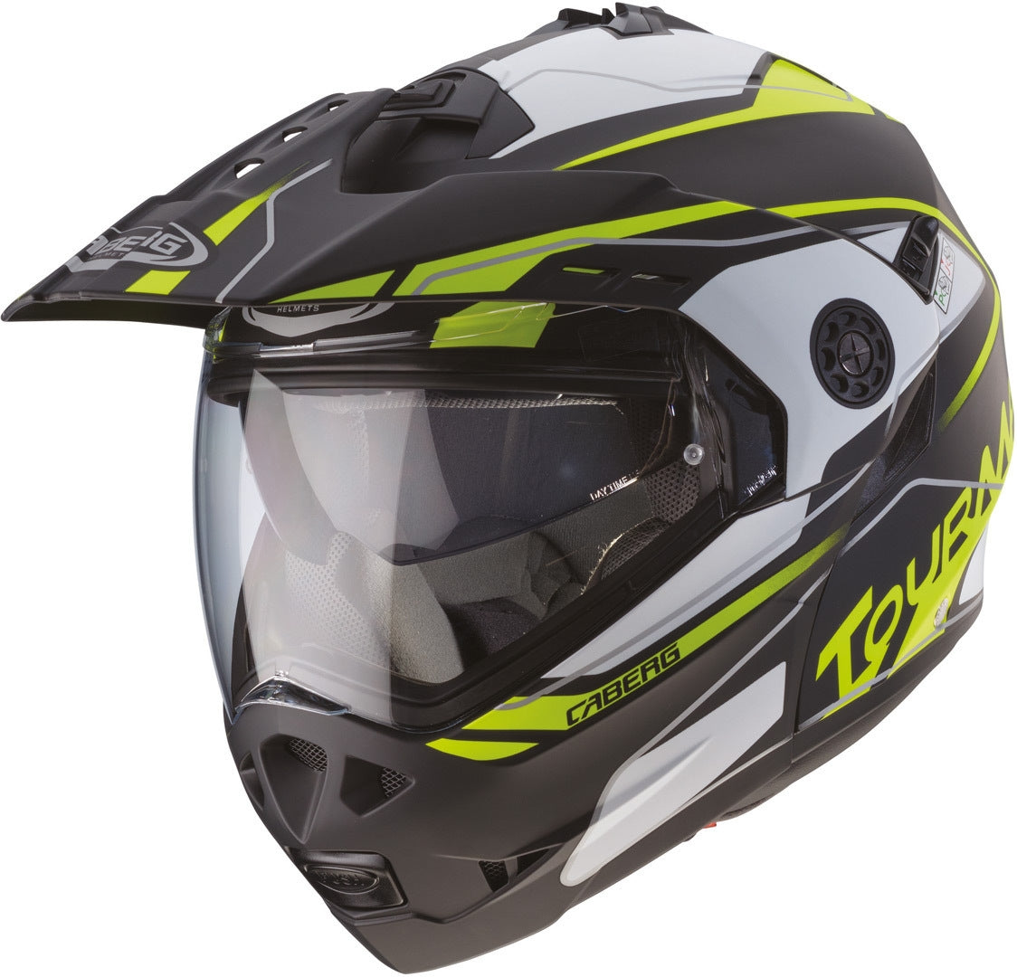 CABERG-Casco Tourmax Marathon MATT/BLACK/WHITE/YELLOW F