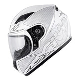 GIVI J.04 POOFD FLY Moto Junior Integral Capacetes Preto Branco