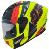 SMK STELLAR SWANK DECORADO MATE MA423 Moto Integral Capacete