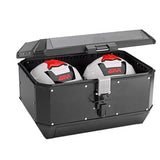 GIVI Trekker Alaska Maleta de Moto Aluminio Bolsa 56 L Negro