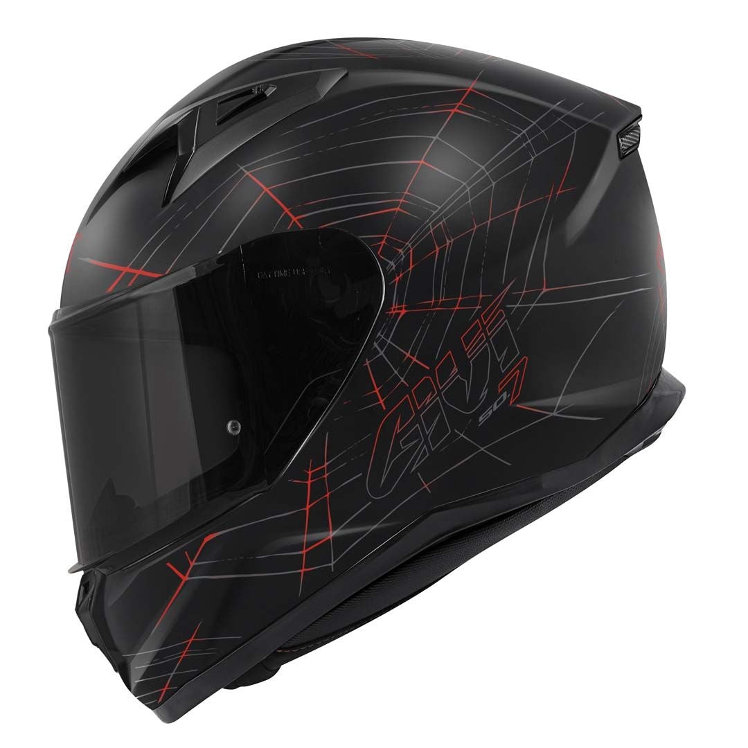 CASCO FULL 50.7 PHOBIA NEGRO-MT/ROJO