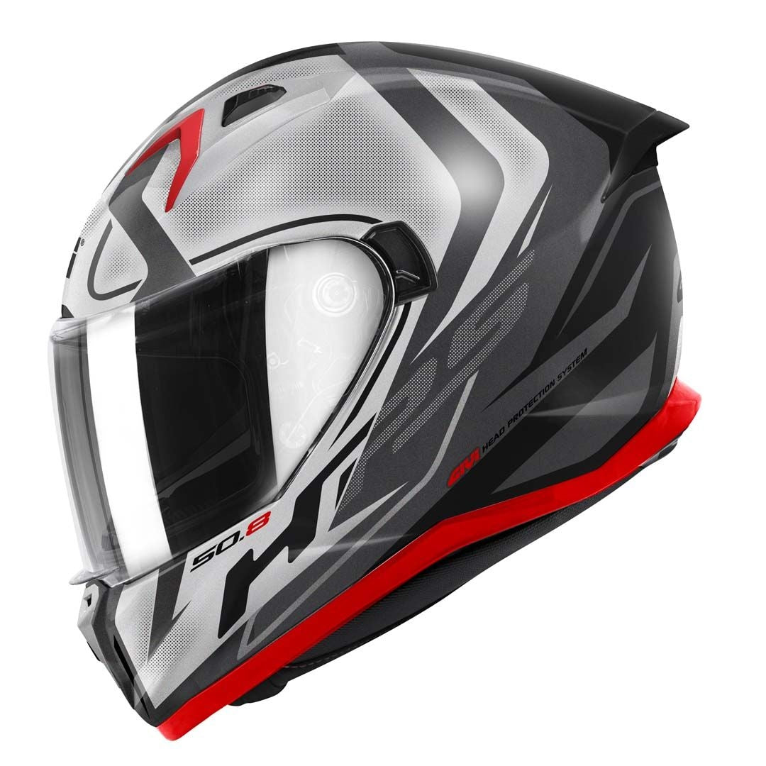 GIVI 50.8 RACER Moto Integral Casco Negro Titanio