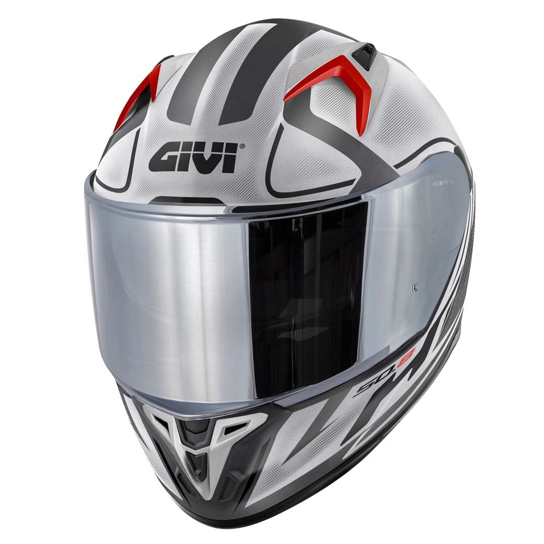 GIVI 50.8 RACER Moto Integral Casco Negro Titanio