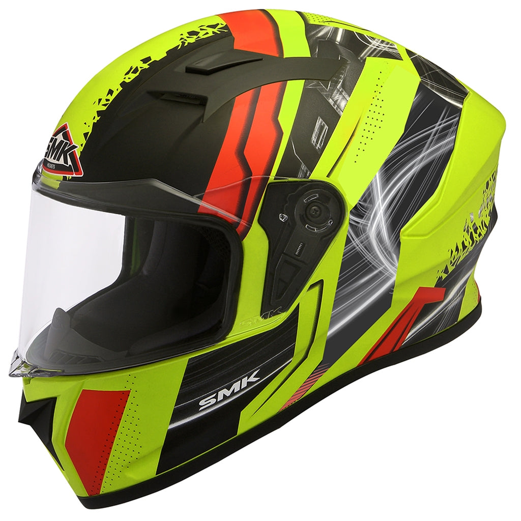 SMK STELLAR SWANK DECORADO MATE MA423 Moto Integral Capacete