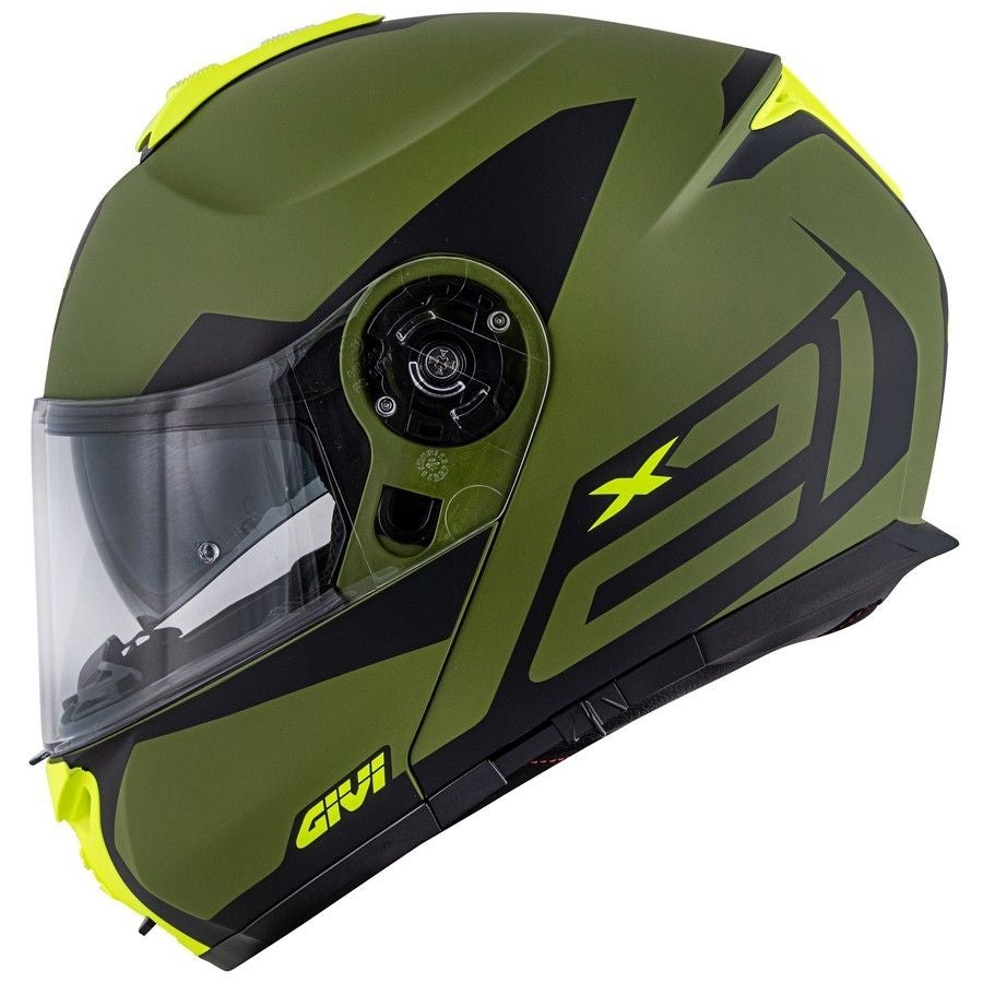 GIVI - CASCO X21 CHALLENGER SPIRIT VERDE NEGRO YELLOW