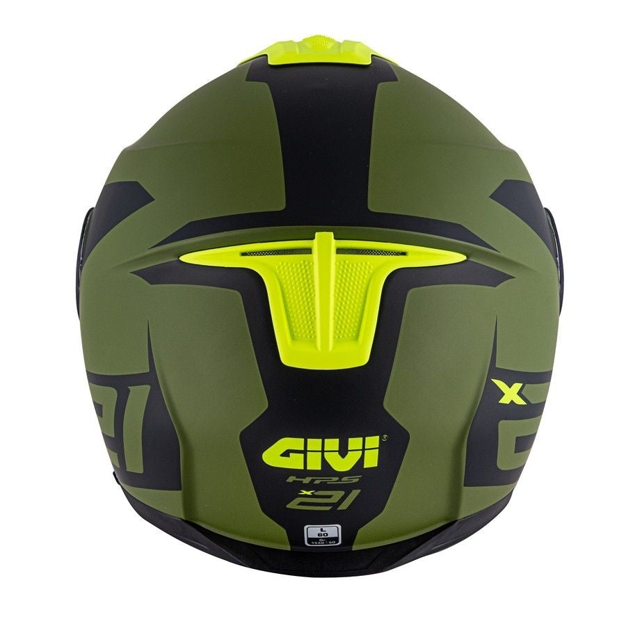 GIVI - CASCO X21 CHALLENGER SPIRIT VERDE NEGRO YELLOW