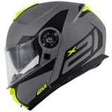 GIVI - CASCO X21 CHALLENGER SPIRIT GRIS NEGRO YELLOW