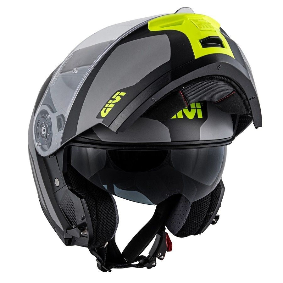 GIVI - CASCO X21 CHALLENGER SPIRIT GRIS NEGRO YELLOW