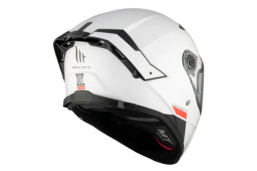 MT Thunder 4 SV Solid A0 Integral HULL For Touring Motorcycle White Perla Brillante – 6 – Maximomoto PT