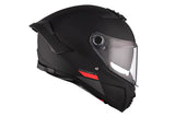 MT THUNDER 4 SV SOLID A1 Casco Integral Turismo Para Moto Negro Mate