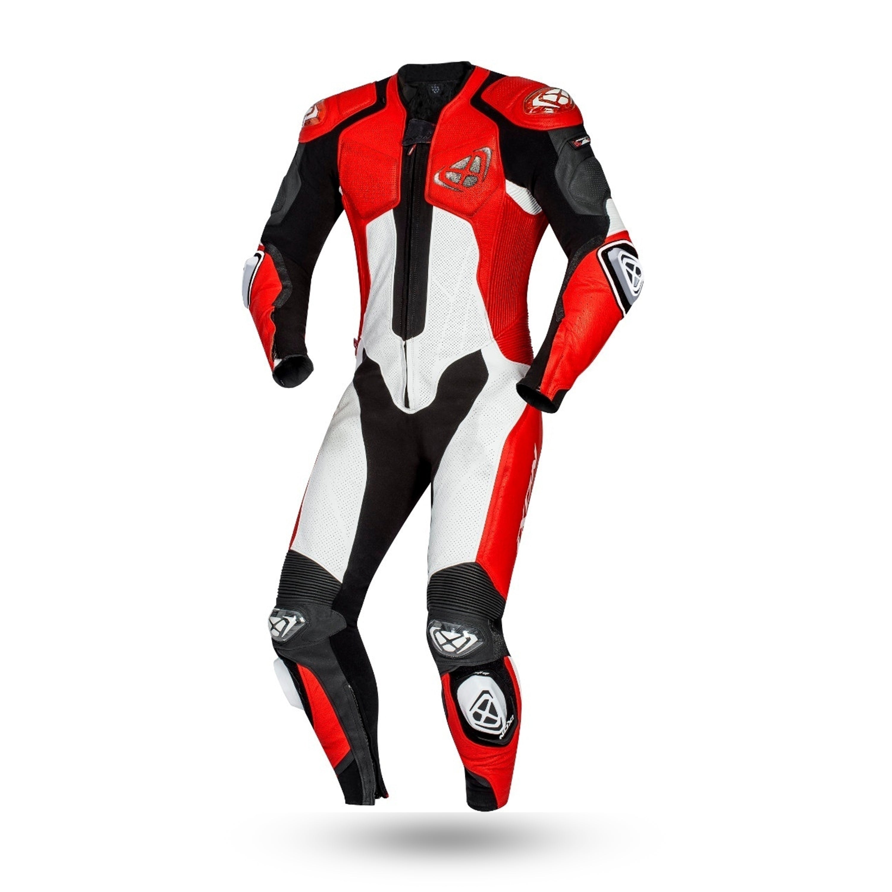 IXON VENDETTA EVO Moto Couro Homem Fatos Preto Branco Vermelho – 1 – Maximomoto PT