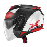 GIVI - CASCO JET X25 TARGET NEGRO BLANCO ROJO